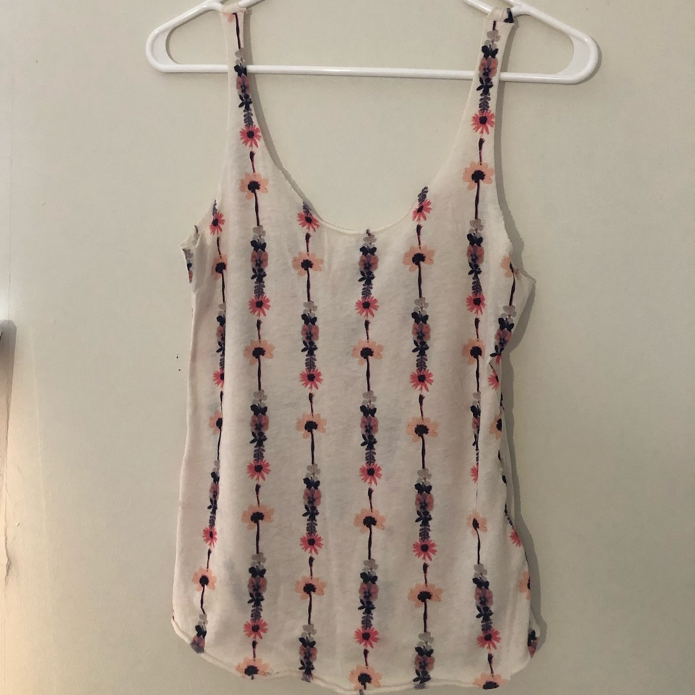 Flowered tank top